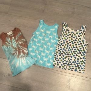 Flowers by Zoe & Z Baby Ribbed Tanks - Size 2T
